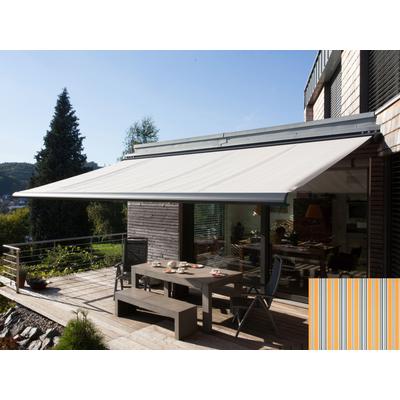 Kassettenmarkise WISMAR "Classic S-Compact", bunt (gelb, grau, blau), B:600cm, Polyacryl, Markisen, Breite: 600 cm, Ausfall: 250 cm Image