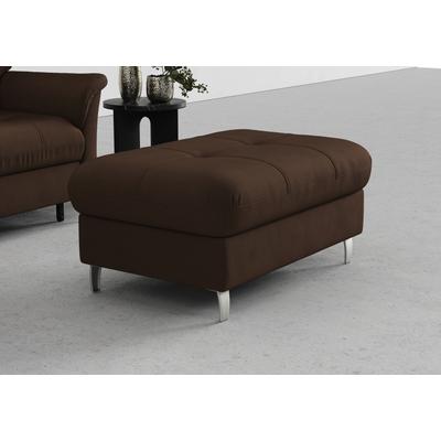 Hocker SIT & MORE "Marano", braun (dunkelbraun), B:102cm H:43cm T:67cm, 100% Polyester, Hocker, mit Stauraum Image