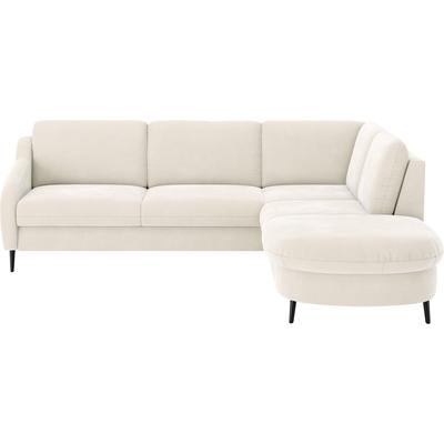 Ecksofa SIT & MORE "Soul L-Form", beige (elfenbein), B:257cm H:90cm T:239cm, 100% Polyester, Sofas, wahlweise mit Bettfunktion und Bettkasten oder Schubkasten Image