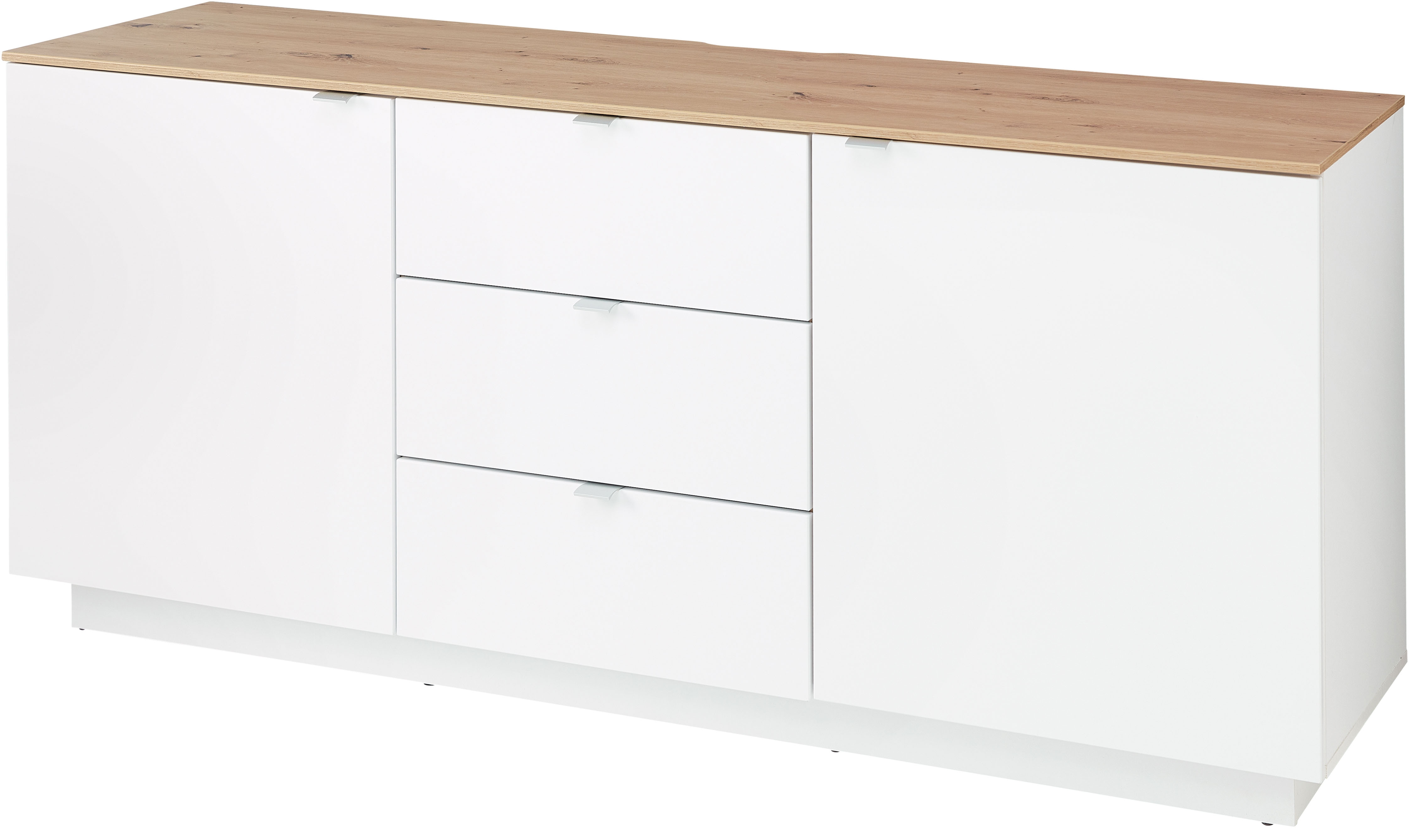 TV-Schrank INNOSTYLE "Core, TV-Sideboard Stellmaß B/H/T 180x77x44 cm", weiß, B:180cm H:77cm T:44cm, FSC-zertifizierter Holzwerkstoff, Schränke, TV-Sideboard mit 2 Holztüren und 3 Schubkästen