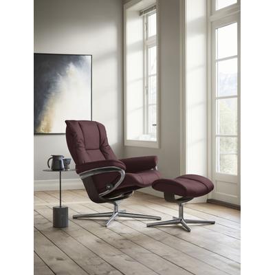 Relaxsessel STRESSLESS "Mayfair", rot (bordeaux batick), B:79cm H:102cm T:73cm, Leder BATICK: BATICK ist ein leicht korrigiertes, durchgefärbtes und genarbtes Möbelleder, bei dem die meisten Unebenheiten und Spuren in der Regel entfernt wurden.,... Image