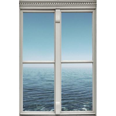 Wandsticker QUEENCE "Meer", blau, T:0,1cm, Wandtattoos, Wandsticker, Wandbild, selbstklebend, 3D, Fenster Image