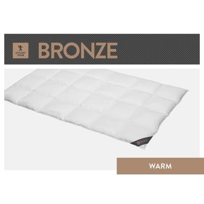 Daunenbettdecke SPESSARTTRAUM "Bronze", weiß, B:200cm L:200cm, Bezug: 100% Baumwolle. Füllung: 90% Daunen, 10% Federn, Bettdecken, hergestellt in Deutschland, allergikerfreundlich Image