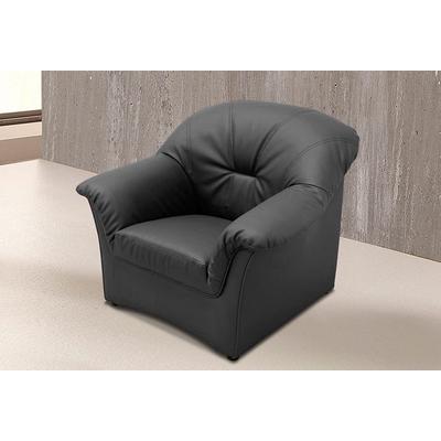 Sessel DOMO COLLECTION "Papenburg zeitlose Rückensteppung, elegante Armlehne", schwarz, B:99cm H:84cm T:82cm, Struktur ( 90% Polyester, 10% Polyacryl), Microfaser PRIMABELLE (100% Polyester), Kunstleder SOFTLUX, Luxus-Microfaser (100% Polyester),... Image