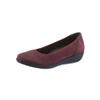 Ballerina CLASSIC, Damen, Gr. 38, rot (bordeaux), Nubukleder, feminin, Schuhe