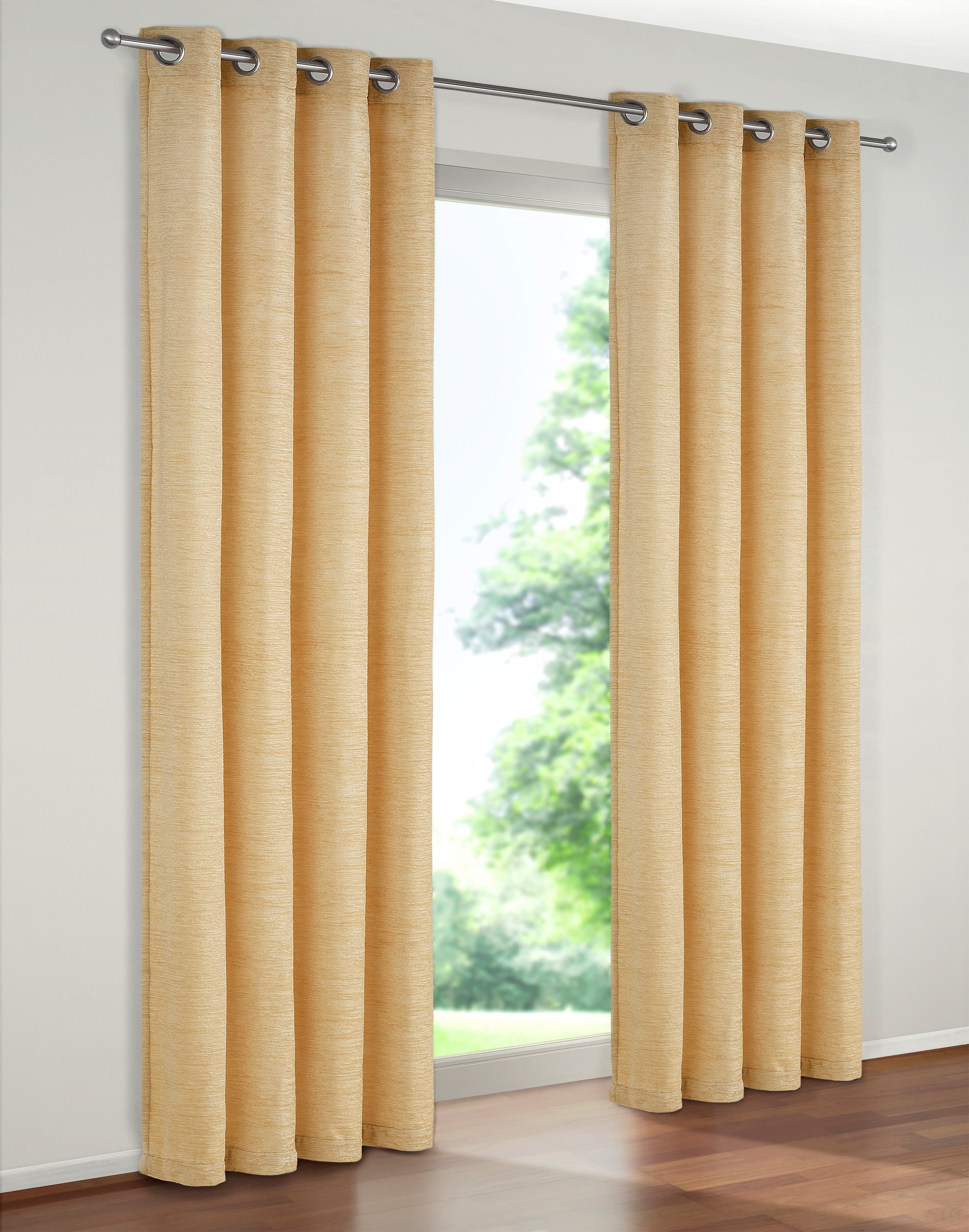Vorhang WIRTH "Trondheim 234 g/m²" Gr. 14, beige, B:270cm H:225cm, Chenille, Polyacryl, Gardinen Image