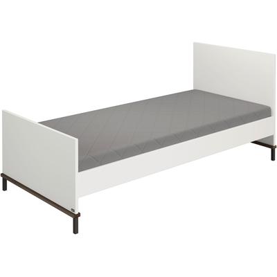 Kinderbett YUNY BY PAIDI "LOVELY ALIV 90x200cm Jugendliege in Off-White", off, weiß, schwarz, walnut, B:96,1cm H:90,7cm L:207,2cm, Betten, zeitloses und langlebiges Einzelbett, geprüfte Qualität Image
