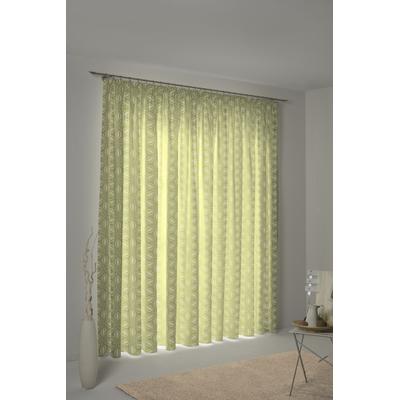 Vorhang ADAM "Retro Floret" Gr. 4, grün (hellgrün), B:145cm H:245cm, Jacquard, Baumwolle (Bio-Baumwolle), Gardinen Image