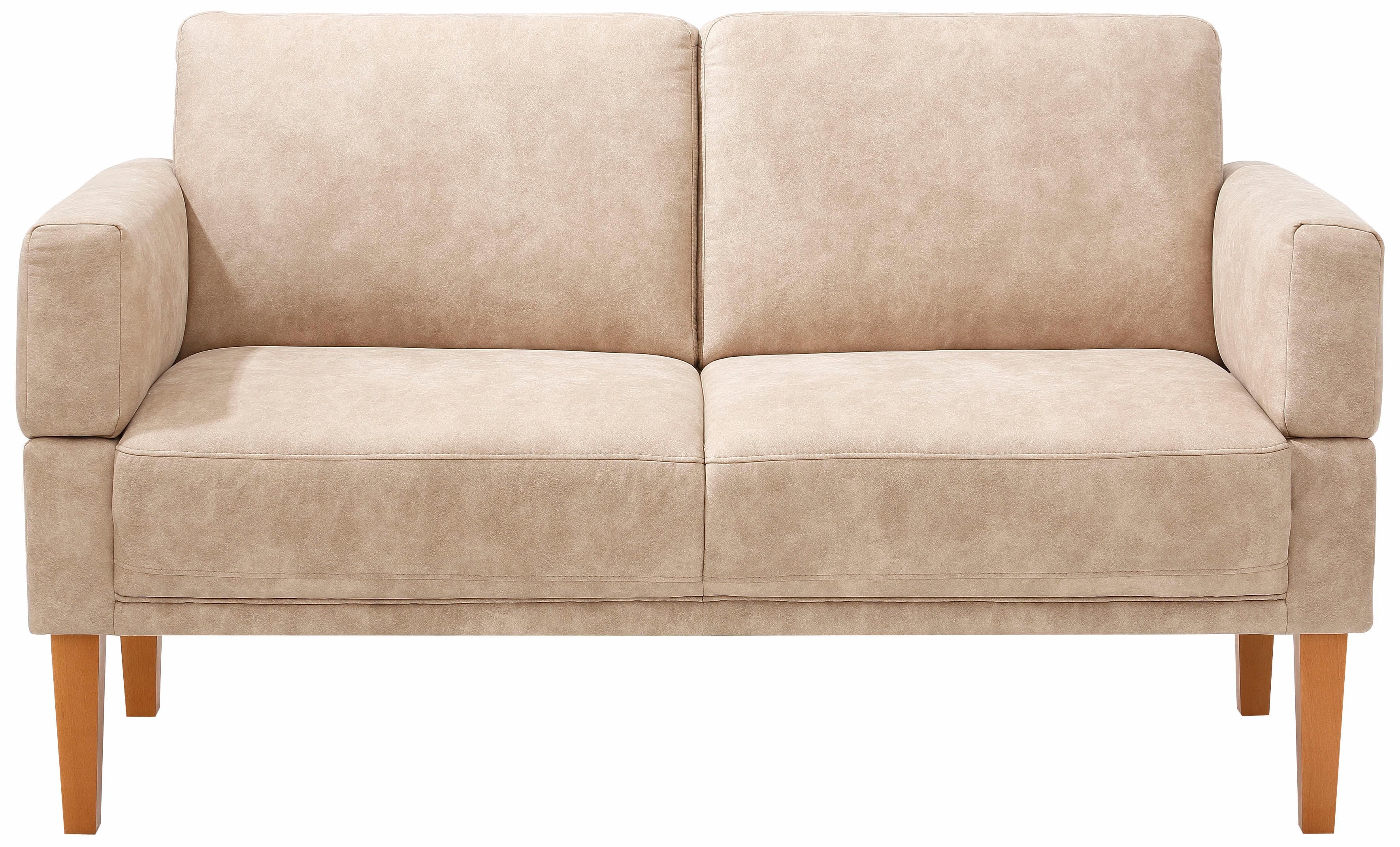 Sofa HOME AFFAIRE "Fehmarn", beige, B:150cm H:98cm T:81cm, Luxus Microfaser (Zusammensetzung: 100% Polyester), Sofas, 3-Sitzer-Sofa 2-Sitzer-Sofa, in 3 Breiten