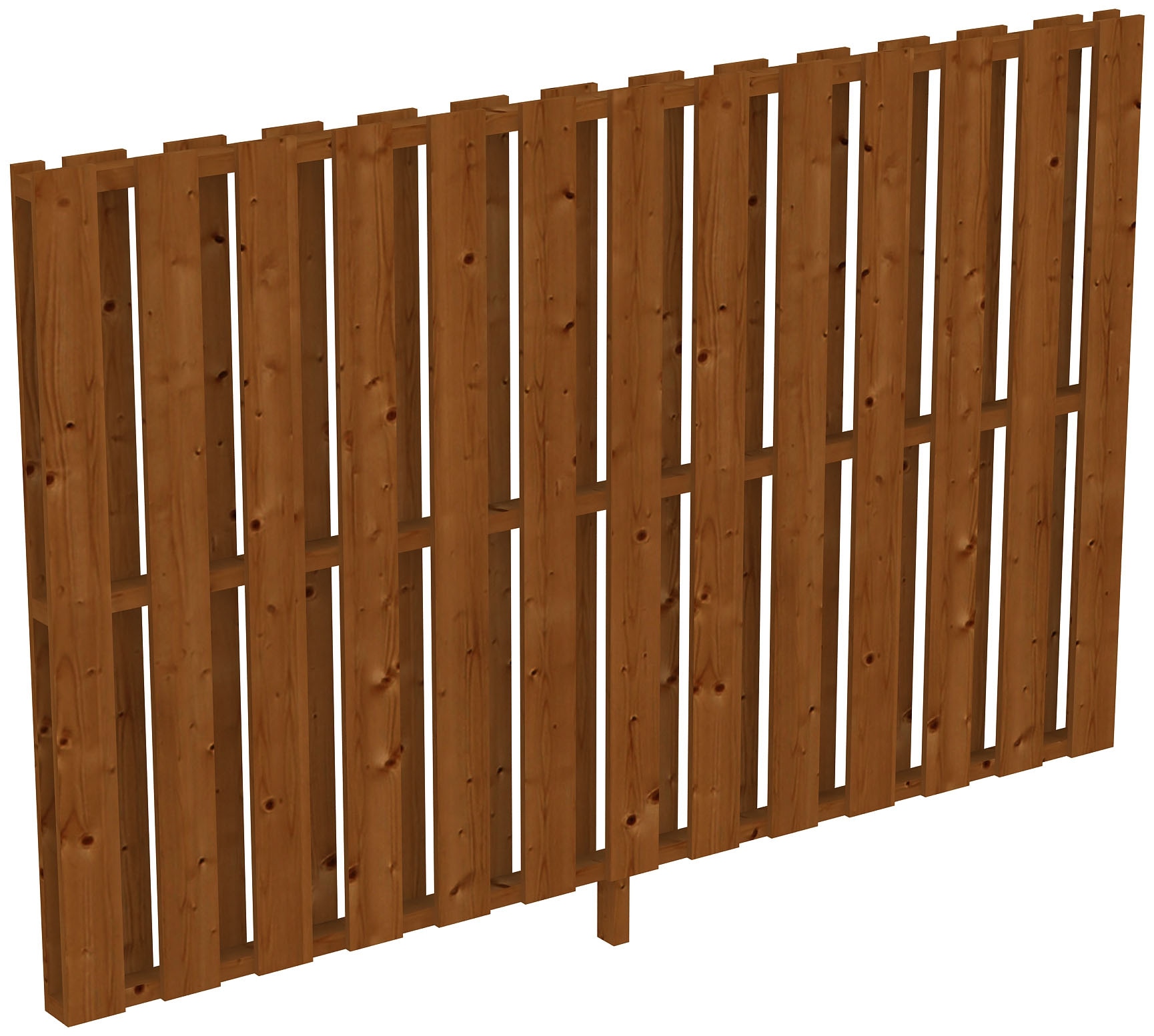 Carport-Seitenwand SKANHOLZ "Deckelschalung", braun (nussbaum), B:255cm H:160cm, Holzwerkstoff, Gartenhaus-Seitenwände Image