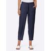 Jerseyhose HEINE, Damen, Gr. 50, Normalgrößen, blau (marine), 80% Polyamid, 20% Elasthan, unifarben, Hosen