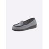 Hausschuh SCHAWOS, Damen, Gr. 40, grau, Textil, Schuhe