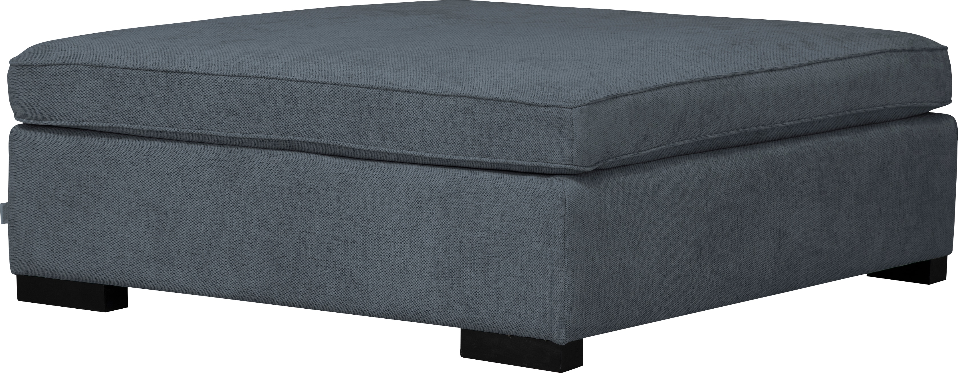 Polsterhocker HOME AFFAIRE "Skara XXL", blau (graublau), B:120cm H:48cm T:130cm, 100% Polyester, Hocker, Polsterhocker, Passend zur Serie »Skara XXL«.