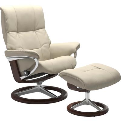 Relaxsessel STRESSLESS "Mayfair", beige (cream batick), B:92cm H:103cm T:79cm, Leder BATICK: BATICK ist ein leicht korrigiertes, durchgefärbtes und genarbtes Möbelleder, bei dem die meisten Unebenheiten und Spuren in der Regel entfernt wurden.,... Image