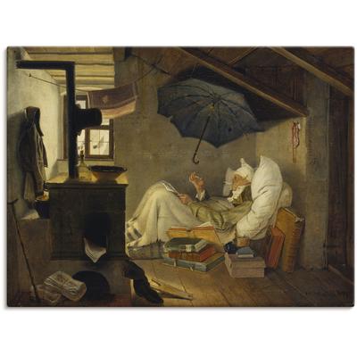 Wandbild ARTLAND "Der arme Poet. 1839", braun (farbe bild(er): braun), B:40cm H:30cm, Canvas, Leinwand, Bilder, als Leinwandbild, Poster, Wandaufkleber in verschied. Größen Image