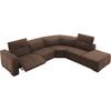 Ecksofa EGOITALIANO "Sauvanne, Designsofa der Extraklasse, elegant und bequem", braun (chocolate), B:300cm H:100cm T:274cm, Leder u00bbBULLu00ab (echtes Rindsleder). Geschliffenes, pigmentiertes und behandeltes Rindsleder mit einer Dicke von 1, 3-1,...