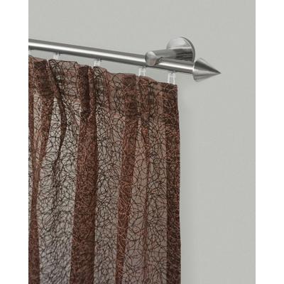 Gardinenstange GARESA "DIAMANT", silber (edelstahlfarben), L:130cm Ø:16mm, Gardinenstangen, Innenlauf-Vorhanggarnitur, verlängerbar, Spitze, edelstahl Image