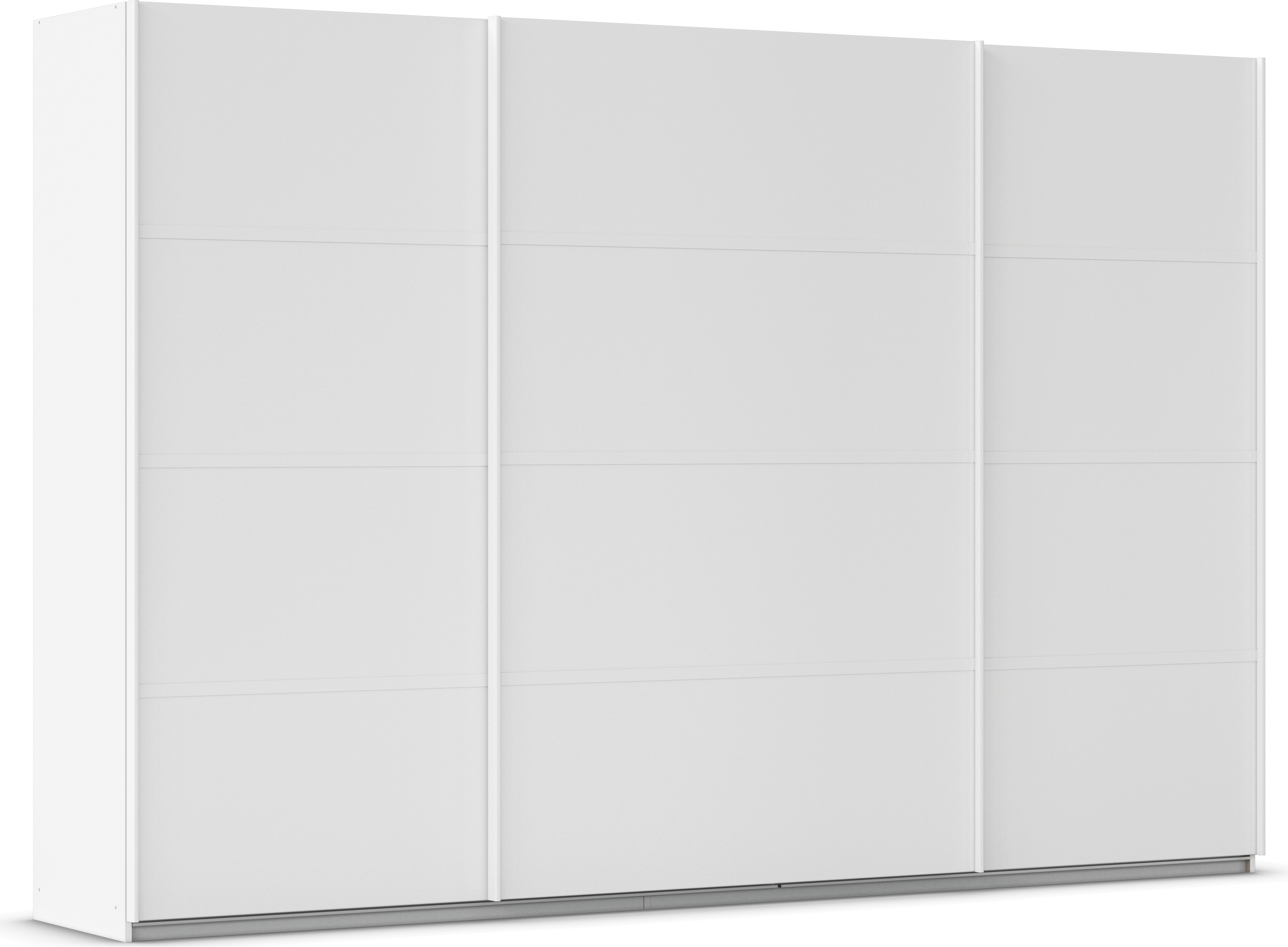 Kleiderschrank RAUCH "Schwebetürenschrank OTTO´s Choice Garderobe Schrank TOP ANGEBOT Avola", weiß (alpinweiß, leisten weiß), B:315cm H:229cm T:62cm, Holzwerkstoff, Schränke, mit eleganten Zierleisten in Chrom, Schwarz oder Weiß MADE IN GERMANY Image