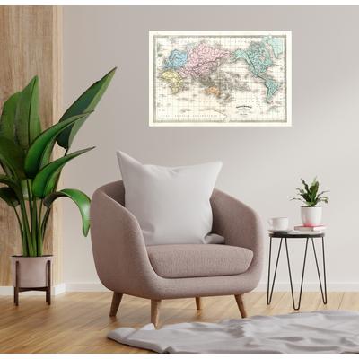 Wandsticker QUEENCE "The Earth", beige, T:0,1cm, Folie, Wandtattoos, Selbstklebend, kinderleichte Anbringung Image