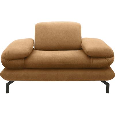 Sessel "LOOKS XIII Loungesessel", braun (messing), B:139cm H:83cm T:98cm, 100% Polyester, LOOKS BY WOLFGANG JOOP, Sessel, Wahlweise mit Arm- und Kopfteilverstellung Image
