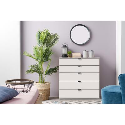 Sideboard INOSIGN "Duero", weiß, B:90cm H:95cm T:40cm, Spanplatte, Sideboards, Kommode mit 5 Schubkästen, Breite 90 cm Image