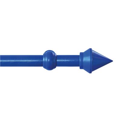 Gardinenstange GARESA "SEMARA", blau, L:220cm Ø:28mm, Kunststoff, Holzwerkstoff, Gardinenstangen, Vorhanggarnitur, Kunststoff, verlängerbar, mit Ringe/2 Lauf Gleiter Image