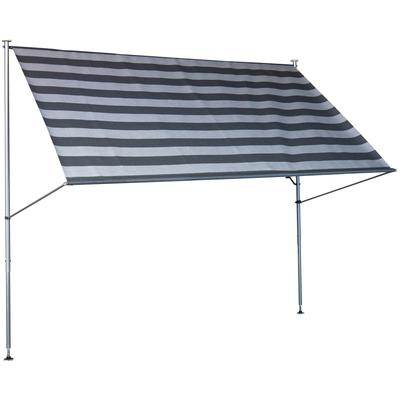 Klemmmarkise, grau (dunkelgrau, weiß), B:300cm H:275cm, Polyacryl, ANGERER FREIZEITMÖBEL, Markisen Image