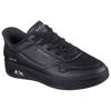 Slip-On Sneaker SKECHERS "UNO CTL", Damen, Gr. 40, schwarz, Lederimitat, Mesh, unifarben, sportlich, Schuhe, Freizeitschuh, Schnürschuh mit elastischen Schnürsenkeln