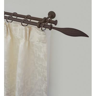 Gardinenstange GARESA "ESPERANCA", braun (rost), L:250cm Ø:16mm, Metall, Gardinenstangen, rustikale Vorhanggarnitur, verlängerbar, Eisen, mit Ringe Image