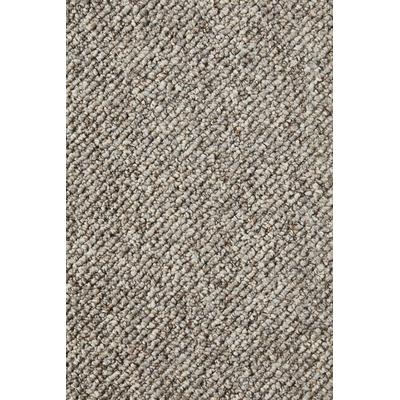 Teppichboden ANDIAMO "Kairo, Schlinge, Made in Netherlands", grau (stahlgrau), B:400cm H:8mm L:800cm, Kunstfaser, Teppiche, meliert, Breite 400 cm, Wohnzimmer, strapazierfähig & robust Image