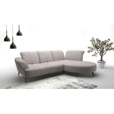 Ecksofa SIT & MORE "Dance, L-Form, inkl. Sitztiefenverstellung", silber, B:313cm H:91cm T:208cm, 100% Polyester, Sofas, inkl. Click&Seat, optional mit Kopfteilverstellung Image