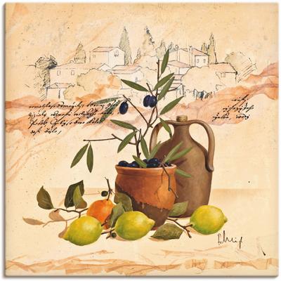 Wandbild ARTLAND "Lavendel Impressionen", orange (farbe bild(er): orange), B:40cm H:40cm T:1,8cm, Canvas, Leinwand, Bilder, als Leinwandbild, Poster, Wandaufkleber in verschied. Größen Image