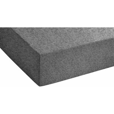 Spannbettlaken BIBERNA Gr. 1, grau (anthrazit), B:90-100cm L:200cm, Biber, 100% Baumwolle, Laken Image