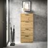 Schuhkommode HBZ "Sam Schuhkipper, Schuhschrank BxHxT 59x136x17 cm", braun (artisan, artisan), B:59cm H:136cm T:17cm, Holzwerkstoff, Sideboards, mit 4 Klappen