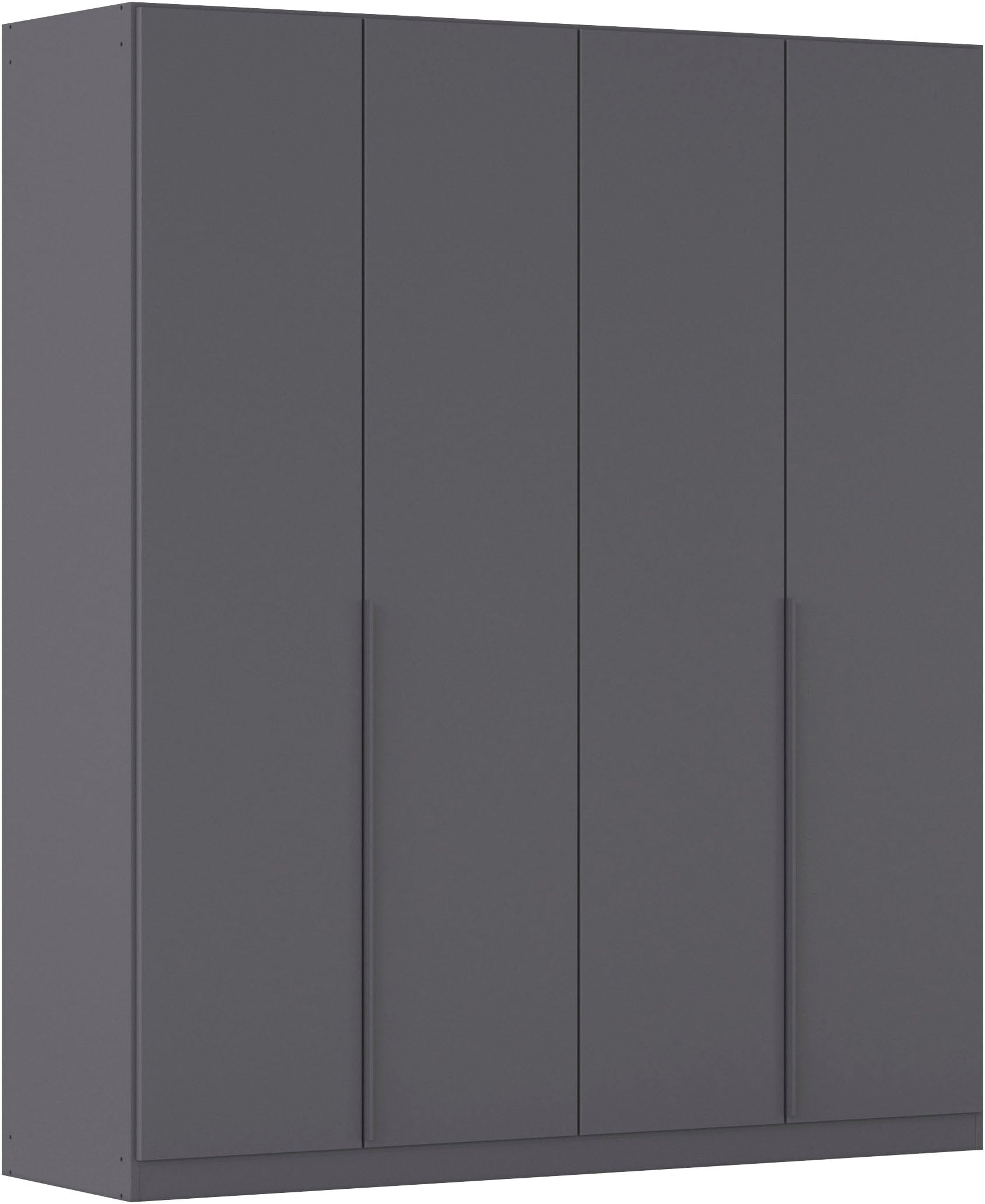 Drehtürenschrank OTTO HOME "Kleiderschrank Schrank Garderobe AGORDO TOPSELLER Schlafzimmer", grau (graumetallic), B:181cm H:229cm T:54cm, Holzwerkstoff, Schränke, Drehtürenschrank, durchdachte Innenausstattung, in 8 Breiten und 2 Höhen MADE IN... Image
