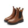 Stiefelette ELBSAND, Damen, Gr. 42, gelb (camel, schwarz), Obermaterial: 100% Rindsleder. Futter: 100% Synthetik. Decksohle: 100% Synthetik. Laufsohle: 100% Synthetik, unifarben, casual, Schuhe, Chelseaboots, Schlupfstiefel, Bikerboots aus Leder