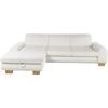 Ecksofa "SO 3400 Sitzhöhe 47cm oder 49cm, Sitztiefe verstellbar, B/T: 307/195cm", silber, B:307cm H:84cm T:195cm, 88% Polyester, 12% Polyamid, SET ONE BY MUSTERRING, Sofas, whlw. mit Funktion, Kaltschaum, in Cord, natur, Sitzhöhe 47