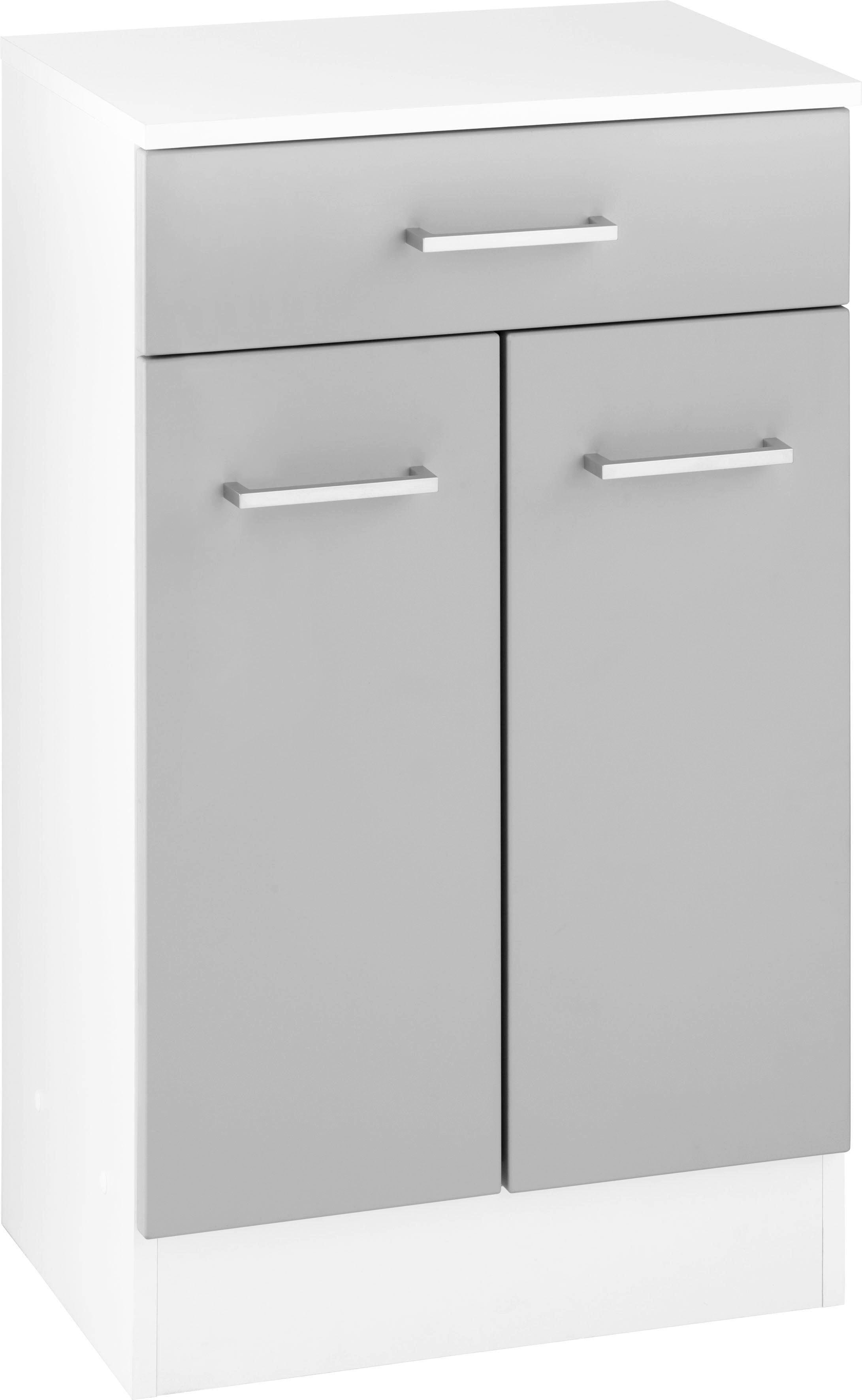 Unterschrank WELLTIME "Ribera", grau (weiß, grau), B:50cm H:84cm T:35cm, MDF, Schränke, Unterschrank Image