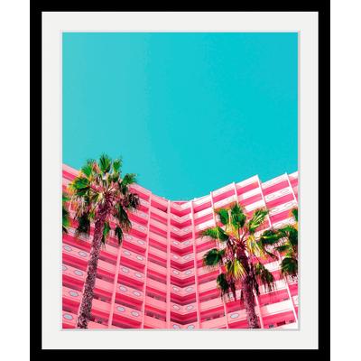 Bild QUEENCE "Miami", bunt (farbe rahmen: schwarz, farbe bild(er): bunt), B:30cm H:40cm T:3cm, Acrylglas, Papier, Holz, Bilder, HD Premium Poster-Druck inkl. Holzrahmen Image