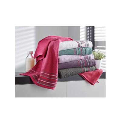 Handtuch WÄSCHEPUR Gr. 1, weiß, B:50cm L:100cm, Walkfrottee, 100% Baumwolle, Handtücher (Packung) Image