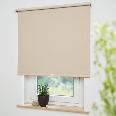 Springrollo LIEDECO "Uni" Gr. 13, beige (cream), B:192cm H:180cm, Polyester, Metall, Rollos, Verdunkelung Image