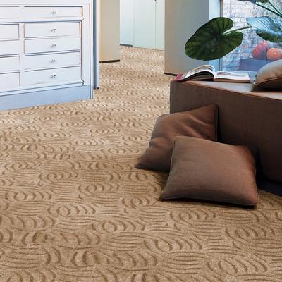 Teppichboden ANDIAMO "Amberg, Strukturschlinge, Made in Belgium", beige, B:400cm H:9mm L:350cm, Kunstfaser, Teppiche, Breite 200, 300, 400 oder 500 cm, Hoch-Tief Effekt, strapazierfähig Image