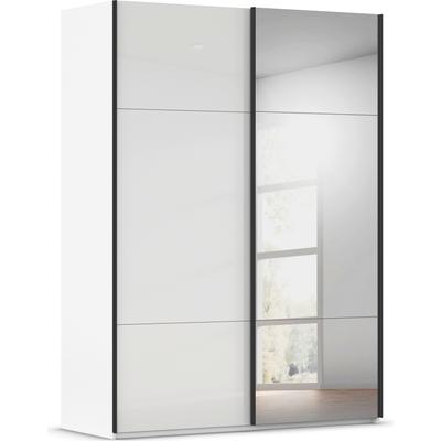 Schwebetürenschrank RAUCH "Kleiderschrank Schrank Garderobe Schlafzimmerschrank CONTIDO", weiß (alpinweiß, glas kristallweiß), B:162cm H:223cm T:68cm, Holzwerkstoff, Schränke, aus hochwertigem Material in 6 Breiten 2 Griff-Farben MADE IN GERMANY Image