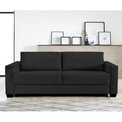Schlafsofa BALI "Denver, Dauerschläfer", grau (dunkelgrau), B:215cm H:20cm, 100% PES, Sofas, in 140er und 160er Breite, inkl. Ergoflex-Unterfederung Image