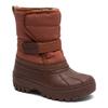 Winterstiefel BISGAARD "pacson", Kinder, Gr. 24, orange (terracotta), Textil, Synthetik, sportlich, Schuhe, Klettstiefel mit Lammwolle, Größenschablone zum Download