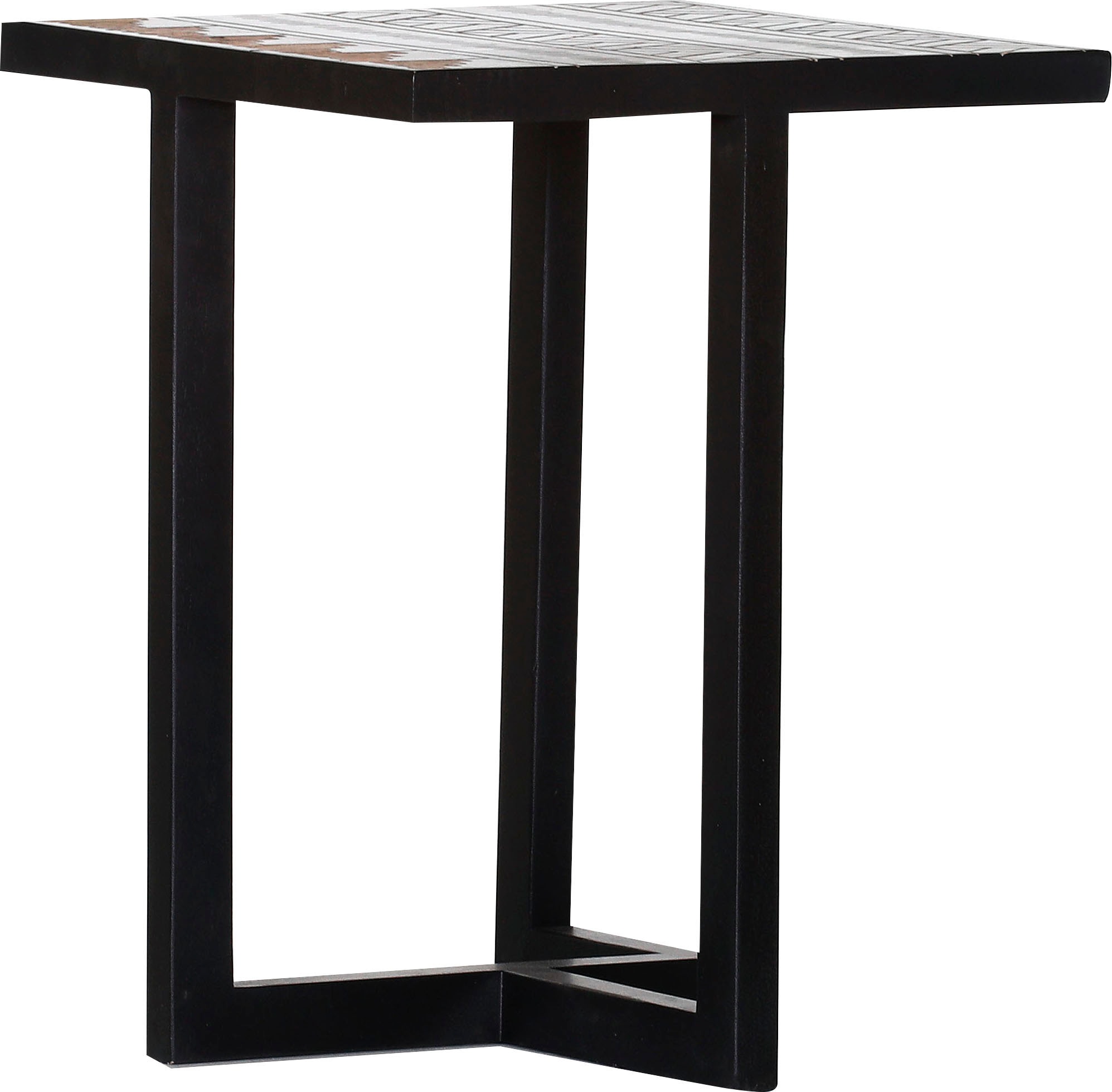 Beistelltisch GUTMANN FACTORY "Manda", schwarz, B:40cm H:50cm T:40cm, Tische