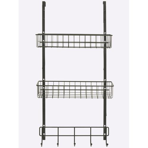 Gewürzregal HEINE HOME, schwarz, B:39cm H:75cm T:10cm, Metall, Regale