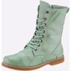 Schnürstiefelette ANDREA CONTI, Damen, Gr. 36, grün (mint), Leder, Glattleder, Rindsleder, modisch, Schuhe
