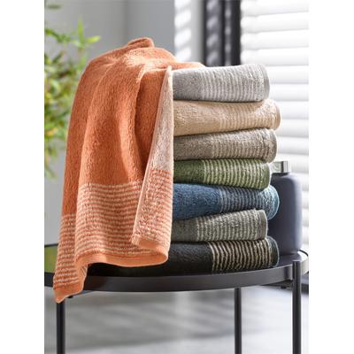 Handtuch CAWÖ Gr. 1, grau (taupe), B:50cm L:100cm, 100% Baumwolle, Handtücher (Packung) Image