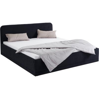 Polsterbett, schwarz, B:190cm L:210cm, Bezug Bett: wahlweise Microfaser (100% Polyester), Strukturstoff (77% Polyester, 23% Viskose) oder Kunstleder, Bonnell-Federkernmatratze: Mischgewebe (51% Polyprophlen, 39% Polyester, 10% Baumwolle),... Image
